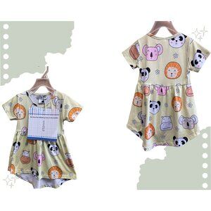 Koala and Pals Tunic Top - Little jo lemon 4T